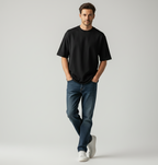 Oversized Plain Black Tshirt