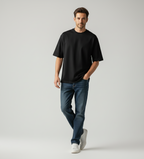 Oversized Plain Black Tshirt