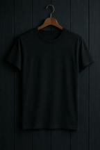 Solid Black Classic Tshirt