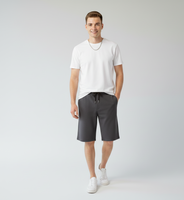 Solid Grey French Terry Shorts