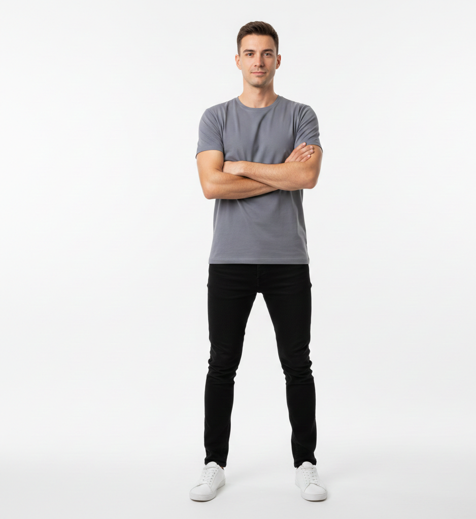 Solid Grey Classic Tshirt