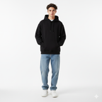 Solid Black Oversize Hoodie