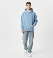 Solid Light Blue Oversize Hoodie