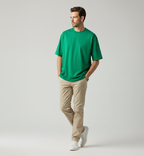 Oversized Plain Green Tshirt