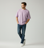 Oversized Plain Lavender Tshirt