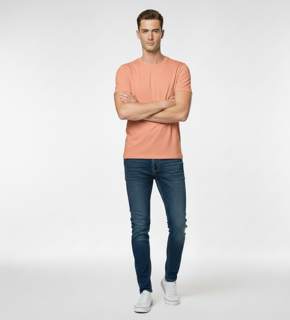 Solid Peach Classic Tshirt