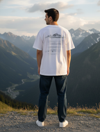 The Boundless Penguin - Oversized White Tshirt