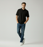Solid Black Polo Tshirt