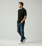 Solid Black Polo Tshirt