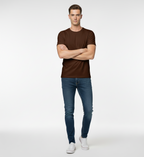Solid Coffee Brown Classic Tshirt