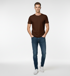 Solid Coffee Brown Classic Tshirt