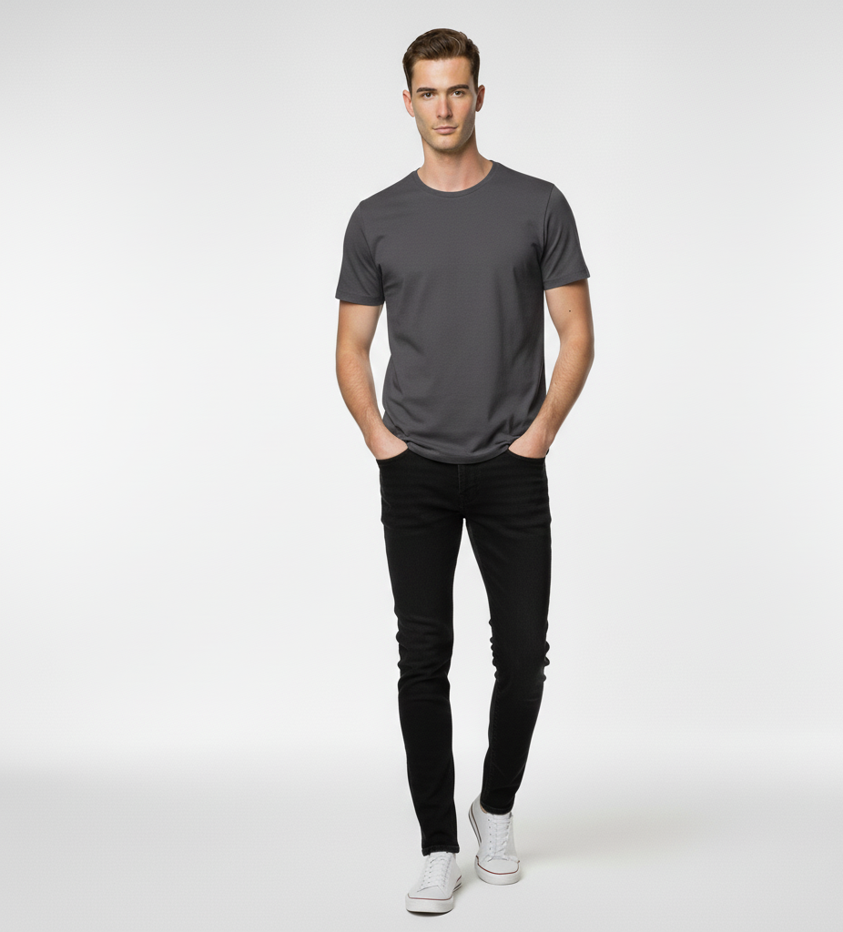 Solid Charcoal Grey Classic Tshirt