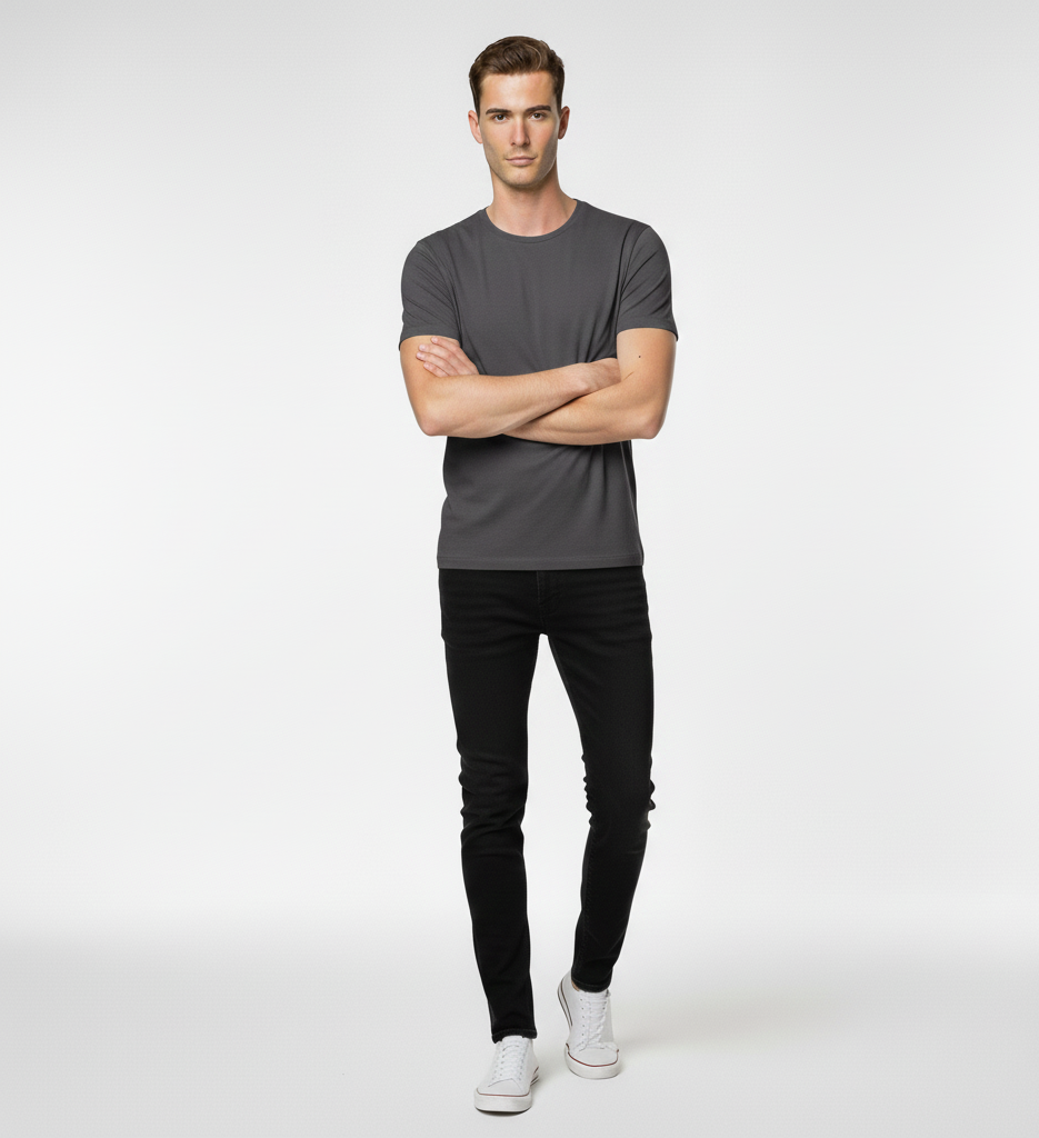 Solid Charcoal Grey Classic Tshirt