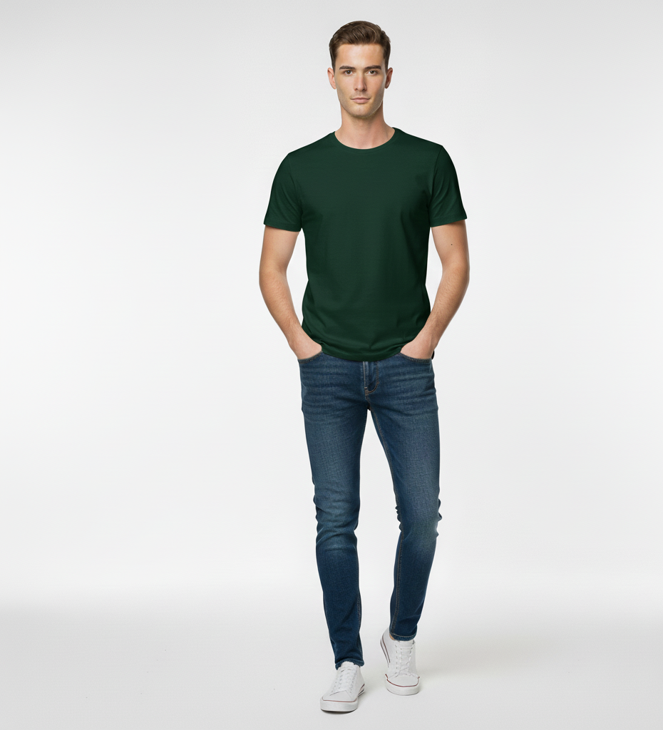 Solid Dark Green Classic Tshirt