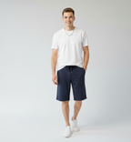 Solid Blue French Terry Shorts
