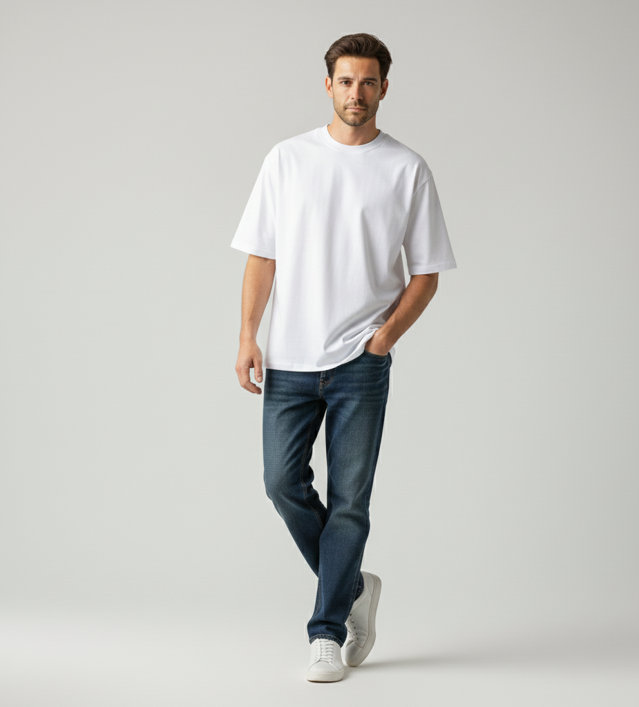 Oversized Plain White Tshirt