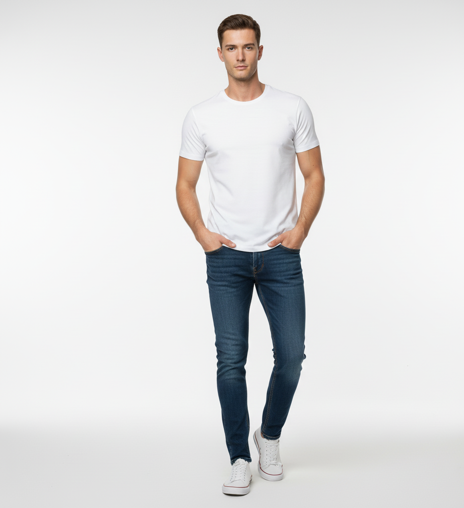 Solid White Classic Tshirt